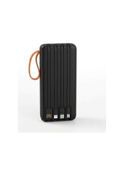 20000 Mah Yüksek Kapasiteli Powerbank Dahili Kablolu Dijital Göstergeli Taşınabilir Şarj Cihazı Sarı