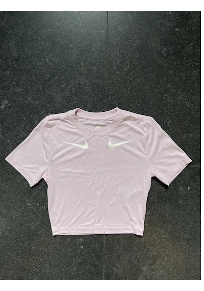 Nike Crop Swossh Tee Pembe Kadın Tshırt Dv6124-695