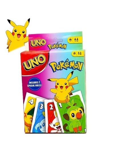 Uno Pokemon Kart Oyunu Renkli Pokemon Serisi
