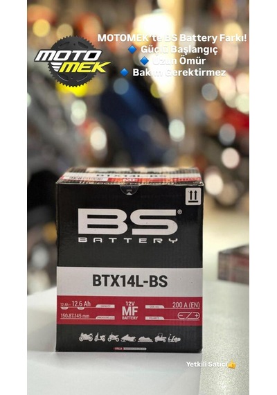 Bs Battery Btx14l-bs Motosiklet Aküsü Ytx14l