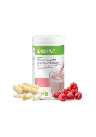 Herbalife Nutrition Shake Ahududu ve Beyaz Çi̇kolata Aromali