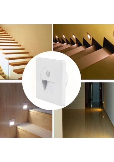 Cata Ct-5170b 1w Sensörlü Ledli Koridor Armatürü Beyaz Işık Beyaz
