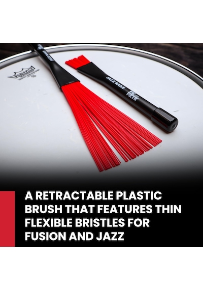 Vic Firth Baget Fırça Çift Jazz Rake Plastik , Çap: 0.605"