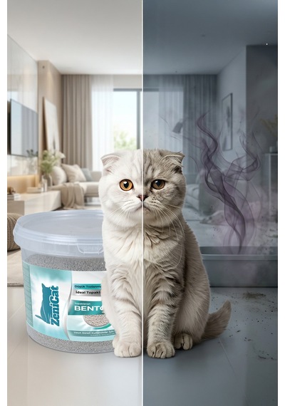 Naturel Bentonit Kedi Kumu 5 Lt Kokusuz, %100 Doğal, Toz Oranı Azaltılmış