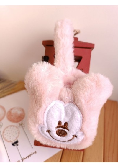 Minnie Mause Figürlü Peluş Kulaklık Taç - Pembe Çok Renkli