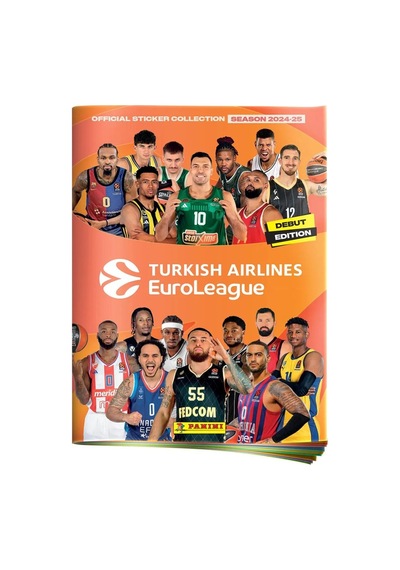 Official 2024-25 Turkish Airlines Euroleague Sticker Albümü Başlangıç Paketi