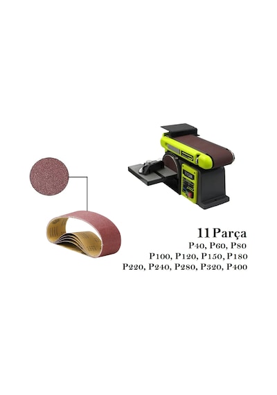 Venoa Ryobi Rbds4601g Uyumlu Tezgah Bant Zımpara Kağıdı 11 Parça