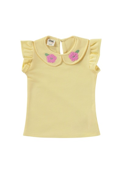 Civil Baby Yaka Nakışlı 6-18 Ay Takım - Sarı