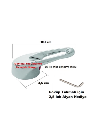 Mix Aç Kapa Batarya Kumanda Kolu 35 Lik Diğer