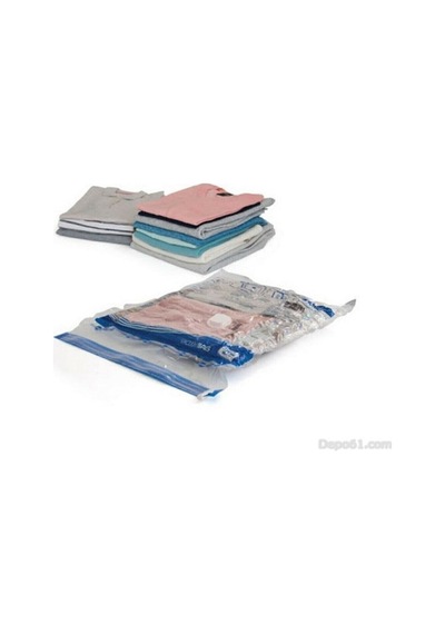 Vakumlu Poşet,hurç 50x70 Hurç 1 Adet Vacuum Bag Large Plastik Gri Diğer