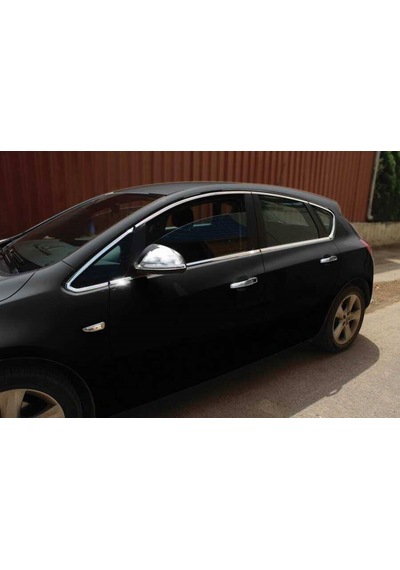 Opel Astra J Hb/sd Uyumlu Ayna Kapağı 2 Parça 2010-2014 Paslanmaz Krom