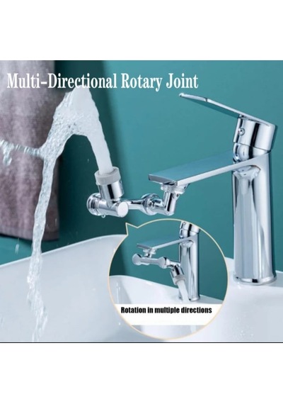 YCLSHOP Mutfak Banyo Musluk Başlığı1080 Derece Dönebilen- Krom