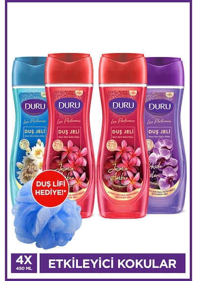 Lux Perfumes Serisi Jasmin Amber+orkide+lotus Çiçeği 4x450 ML Diğer