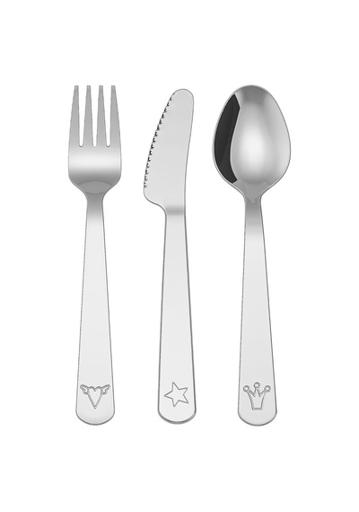 Fabler 3 Parçalı Çatal Bıçak Seti, Paslanmaz Çelik Çok Renkli