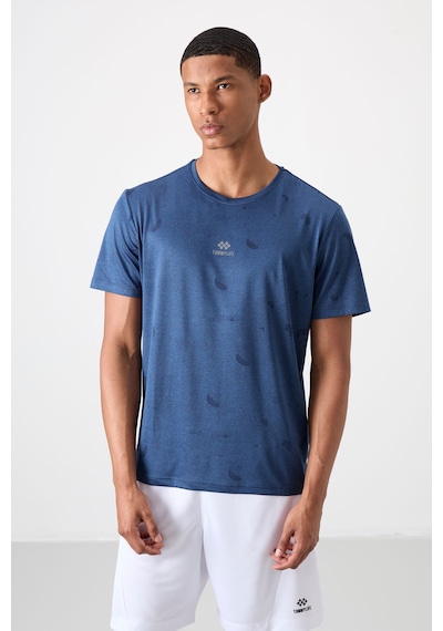 Tommy Life Parlament Polyester Nefes Alan Jakarlı İnce Esnek Standart Fit Erkek Performans T-shirt - 88397 Parlament