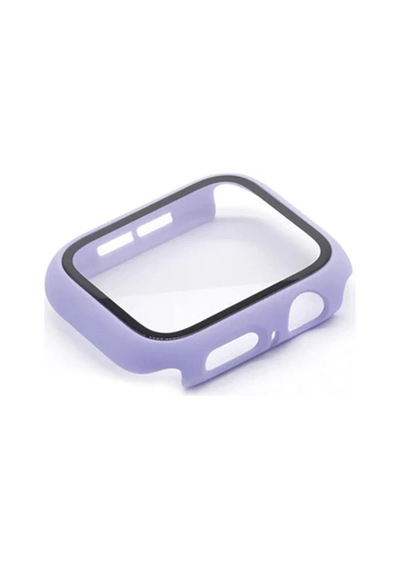 Apple Watch 38mm Uyumlu Camlı Kasa Ekran Koruyucu - Lila
