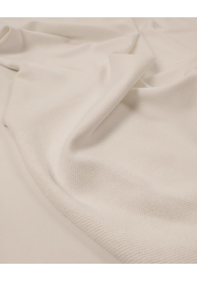 Beyaz Lacoste Görünümlü Örme Kumaş Esnek Tok Duruşlu Bluzluk & Elbiselik 140x220cm-11668