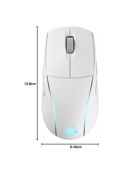 M75 Kablosuz Rgb Hafif Fps Oyun Faresi 26.000 Dpı Değiştirilebilir Yan Tuşlar İcue Uyumlu Pc Beyaz Diğer