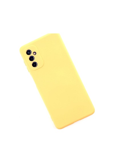 Cosmotex Newface Samsung Galaxy Uyumlu  M52 5g Kılıf Nano İçi Kadife Silikon - Sarı