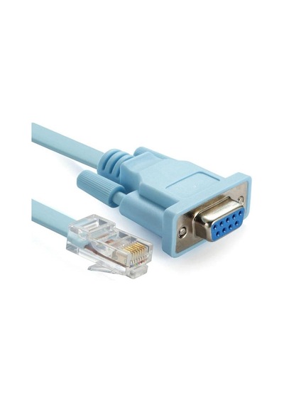 Rj45 To Rs232 9 Pin Cat5e 6 Çevirici Dönüştürücü Adaptör Ethernet Kablosu 4335