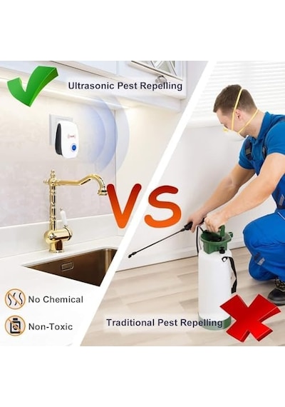 Ultrasonic Fare, Haşere Kovucu, Elektronik Böcek, Örümcek, Sivrisinek, Karınca Kovucu