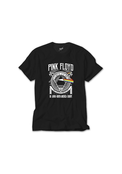 Pink Floyd Tour 1972 1973 Siyah Tişört Siyah
