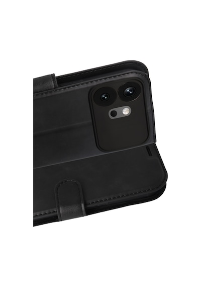 Huawei Honor 600 Kılıf Deri Deluxe Cüzdanlı Kapaklı Case Siyah