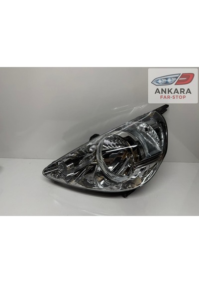 Honda Jazz 2002 - 2006 Ön Far Lambası Sol Manuel - Motorsuz İçi Beyaz Tip - Sol