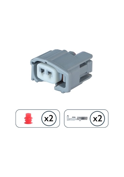 Enjektör Soketi Gri 2 Pin