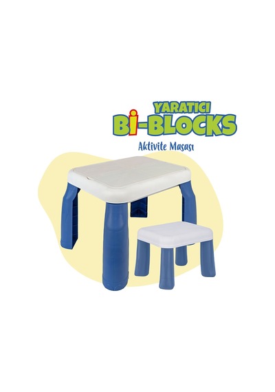 Büyük Sandalyeli Bi-blok Masa Bloksuz Urt035-001 Beyaz