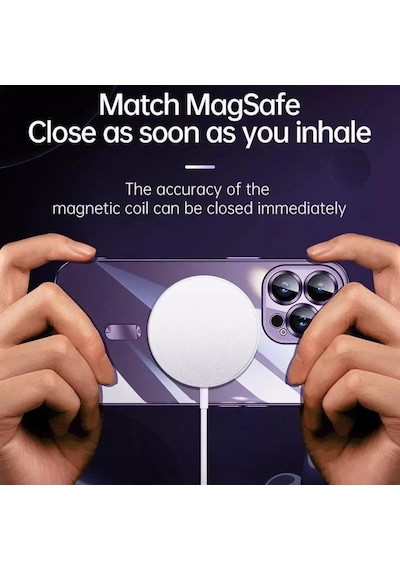 Apple Uyumlu iPhone 14 Pro Max Kilif Magsafe Sarj Özellikli Kamera Lens Koruma 563899754
