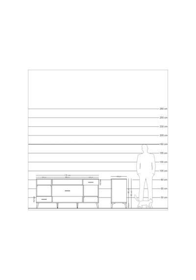 Hyperion Konsol 4 Raflı 3 Çekmeceli 176x44x83 Çam-antrasit Antrasit Hyperion Konsol 4 Raflı 3 Çekmeceli 176x44x83 Çam-antrasit Antrasit