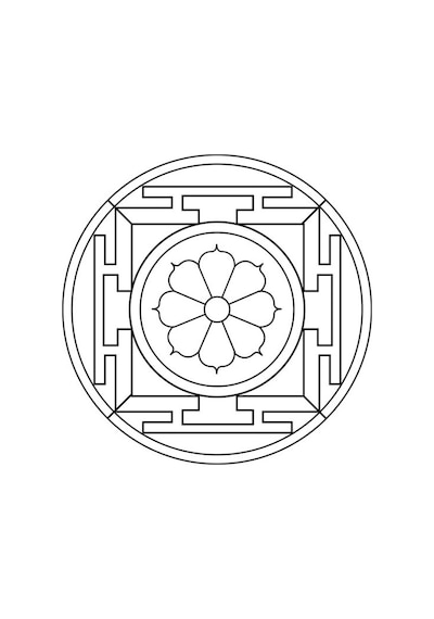 Çocuklar İçin Mandala Boyama Seti-1 20 Süper Poster Mandala