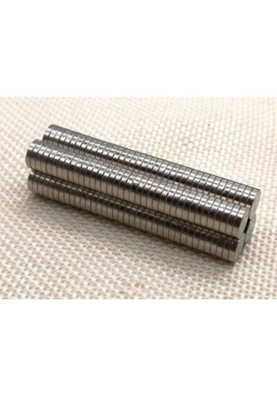 25 Adet - Yuvarlak Neodyum Mıknatıs, 7x1,5 Mm, Güçlü Magnet, N35 Kalite