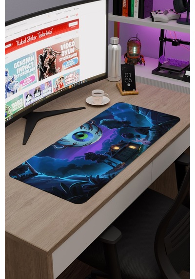 Terraria Kaymaz Dikişli Kauçuk Oyuncu Mousepad V3 - 70x30 Xl Gaming Mouse Pad Fare Altlığı