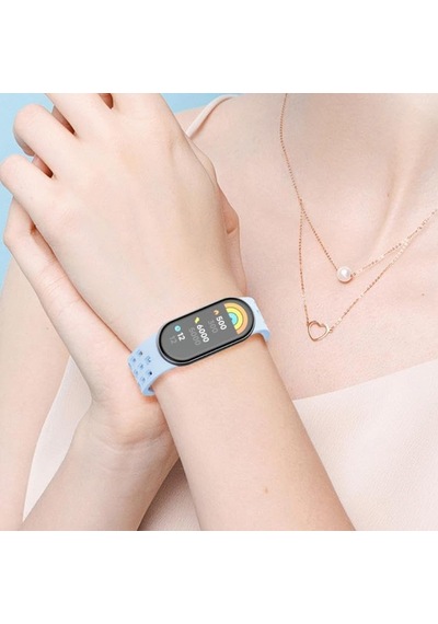 Xiaomi İle Uyumlu Mi Band 10/9/8 İçin Nefes Alabilen Silikon Air Loop Smart Band10 Kordon Manyetik Toka Mekanizmalı Deformasyona Dayanıklı Yumuşak Mi Band 10 Kordonu Çok Renkli