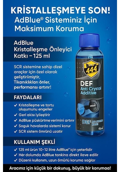 Def Antikristal Katkı 125 Ml X 12
