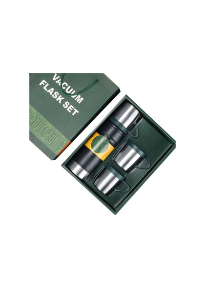 Sunup Sn-22234 Paslanmaz Çelik 680 Ml Vakumlu Termos Seti Çok