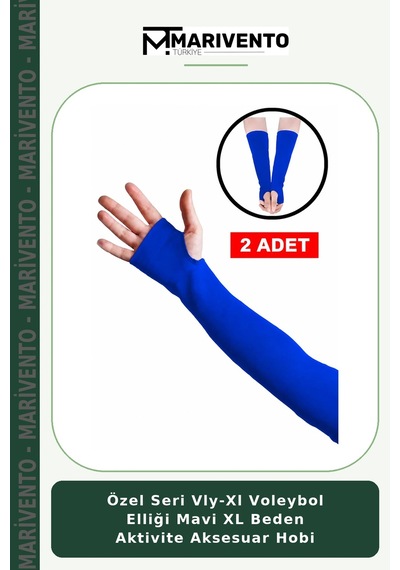 Özel Seri Vly-xl Voleybol Elliği Mavi Xl Beden Aktivite Aksesuar Hobi