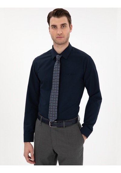 Pierre Cardin Erkek Lacivert Gömlek Basic 50307297-vr033 Lacivert