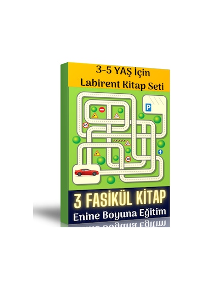 3-5 Yaş için Labirent Kitap Seti 3 Fasikül Kitap