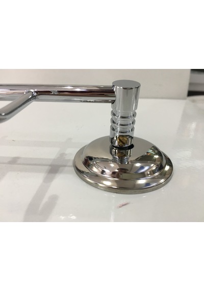 Saray Banyo Paslanmaz Krom 4'Lü Bornozluk Çok Renkli