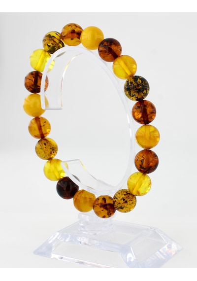 Kehribar Bileklik Kure Tasarım Ambergold Blk23-96 Çok Renkli