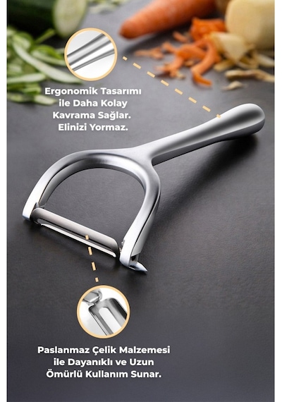 Primanova Gadget  Paslanmaz Çelik Dikey Soyucu