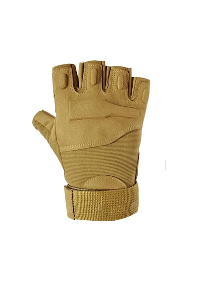 Single Sword Bej/m Strongclaw Strongclaw Sc-1002 Kısa Parmak Koruyucu Ve Outdoor Eldiveni Dayanıklı Operasyon Modeli Sürüş Eldiveni