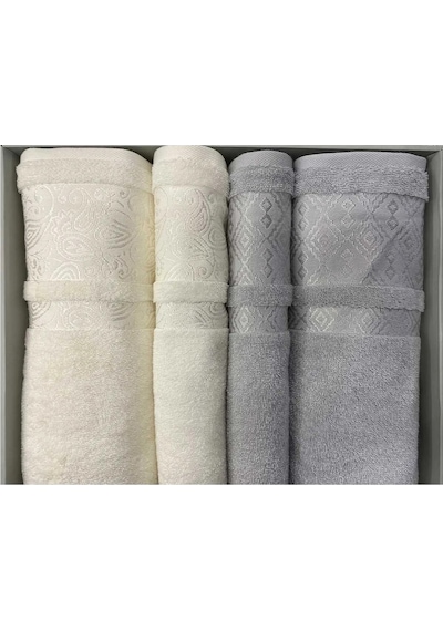 Özdilek Dory Best Set Hamam Takımı - Krem-gri Gri - Krem