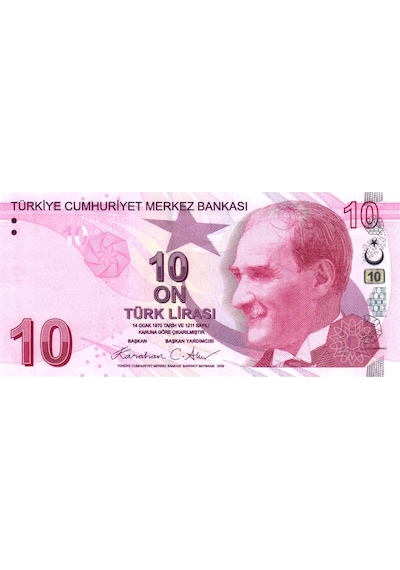 Türkiye 9.emisyon 10 Lira G001 Değerli İlk Prefix Yerli Kağıt Para Çil Unc Koleksiyon Para