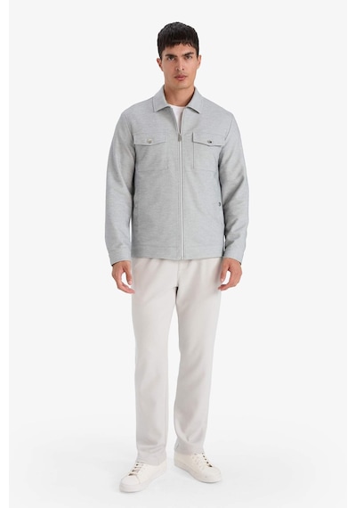 Defacto Slım Fıt Polo Yaka Mont D7533AX25SP Gri