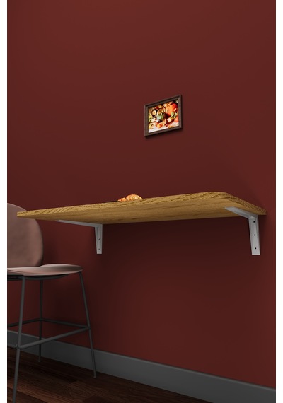Lüks Duvara Monte Katlanabilir Çalışma Yemek Masası %100 Mdf Balkon Bahçe Masası Dmm90 Karına Lüks Duvara Monte Katlanabilir Çalışma Yemek Masası %100 Mdf Balkon Bahçe Masası Dmm90 Karına