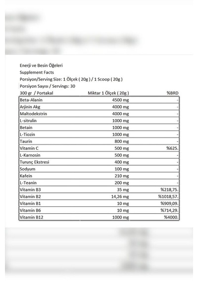 Bcaa 300 Gr /pre-workout 300 Gr Yeşil Elma